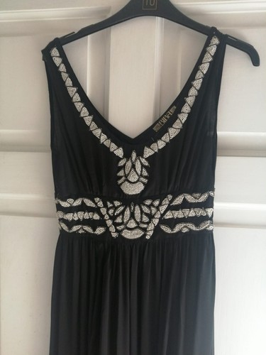 Vintage biba black beaded maxi - vintage,
