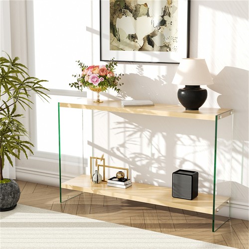 120cm tempered glass console - 120cm,