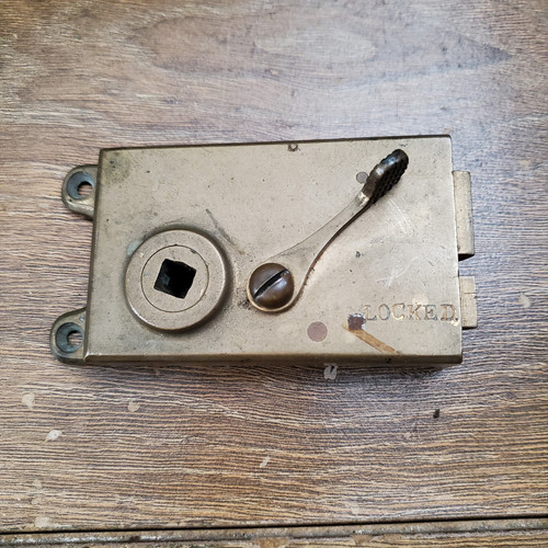 Solid brass rim lock without - rim,