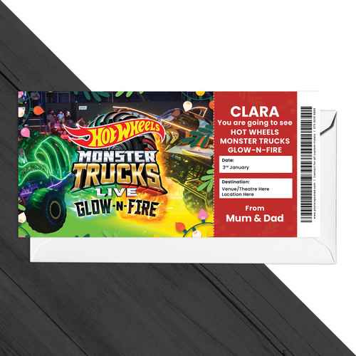 Hot wheels monster truck - hot, glow