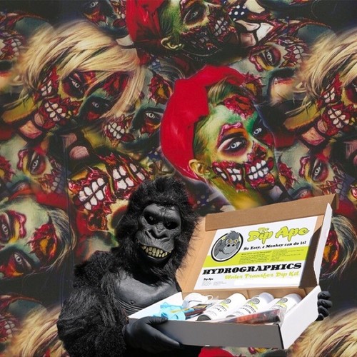 Colored zombie girls dip ape - girls,