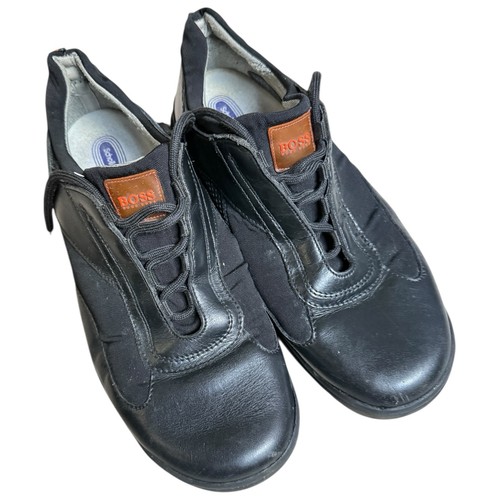 Boss hugo black leather - boss,