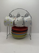 Set of 6 Coloured Spotty