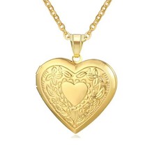 9K Gold GF Locket Necklace