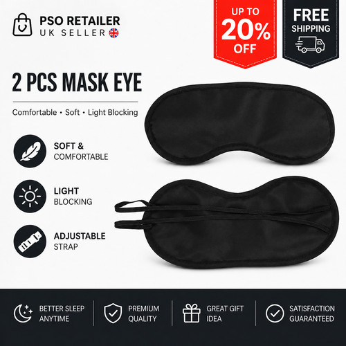 Silk sleep eye mask - 2x,
