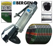BERGEN 3" Air Cut Off Tool 75mm Cutter Grinder Straight Saw Cutting Discs