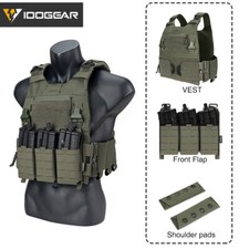 IDOGEAR Tactical Vest FCSK 3.0 FERRO Fast Release Plate Carrier Triple Pouch MC