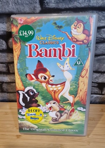 Disney bambi vhs - bambi, tape