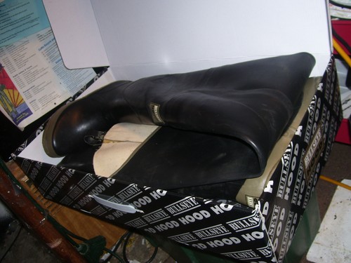 Rare bullseye hood hip waders - rare,