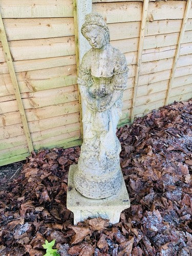 Vintage stone garden - stone, statue