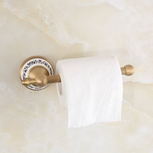 Antique brass toilet - antique, roll