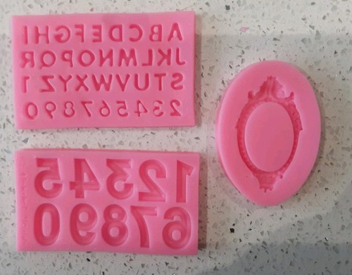 Letters numbers silicone - 3d,