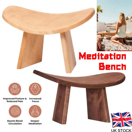 Wood meditation stool yoga - wood,