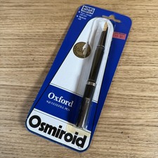Osmiroid Easy Change Oxford Sqeezefill Fountain Pen - 24 Carat Gold Plate Nib