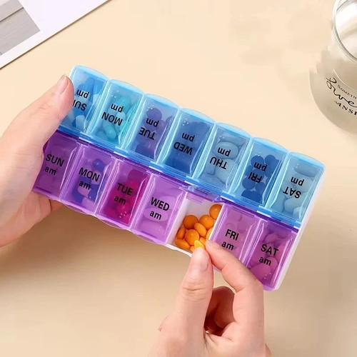 Pill organizer day - pill,