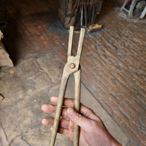 Blacksmith tongs brass forge - brass,