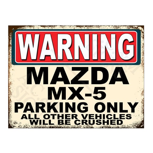 Metal tin sign plaque - metal, warning