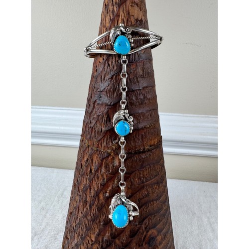 Sterling silver turquoise hand - sterling,