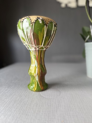 Djembe hand painted and - hand,