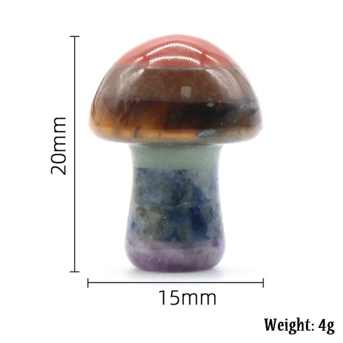 Natural chakra stones - natural, 7
