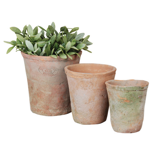 Set terracotta planter pots - set, 3