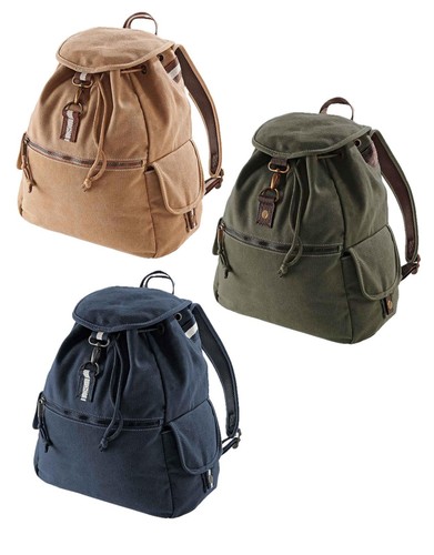 Quadra vintage canvas backpack - canvas,