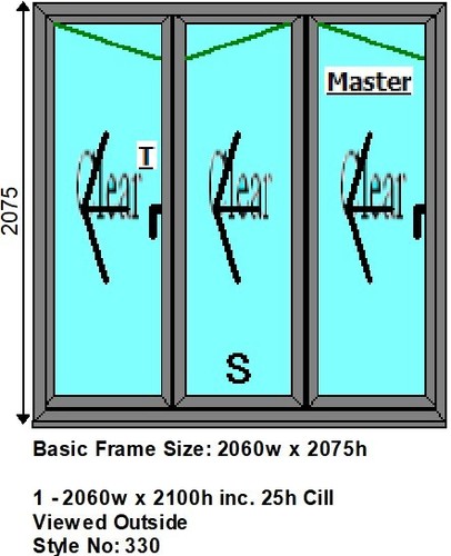 Aluminium fold doors with - aluminium, bi-fold