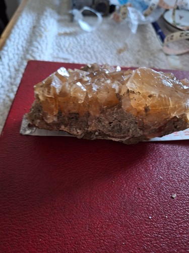 Citrine quartz crystal - quartz,