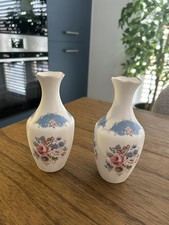 Pair Crown B Burslem Bone