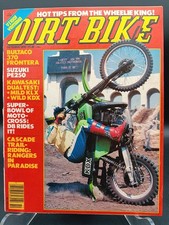 DIRT BIKE OCT 79 The Wheelie King YZ100F PE250 KLX 250 KDX 400 Bul 370 Frontera 