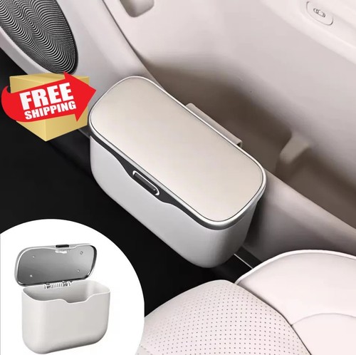 Car trash can with lid - car,