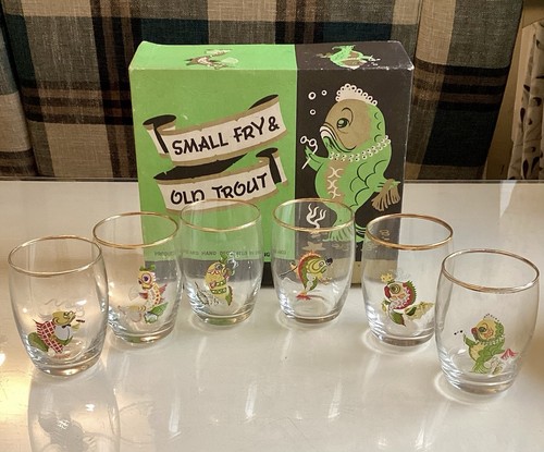 Six boxed 1950s dema glass - six,