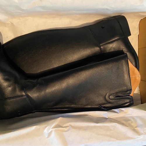 Black saxon long leather - saxon,