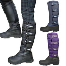 Ladies Winter Thermal Boots Horse Riding Waterproof Knee High Mucker Shoes