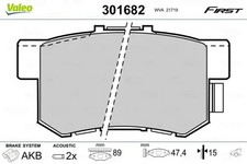 Brake pads Rear Axle 301682 VALEO for SUZUKI ROVER HONDA ACURA MG