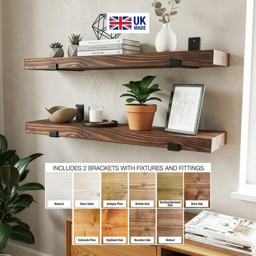 Wooden board wall shelf - wooden,