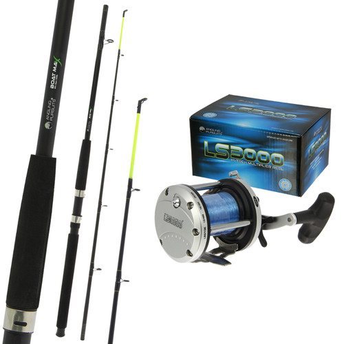 Sea fishing boat rod and - sea,