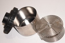 German Stainless Steel 35mm Film Developing Tank w/ Reel & Top