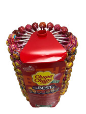 200 CHUPA CHUPS LOLLIES DISPLAY WHEEL STAND 200 ASSORTED LOLLIES