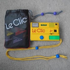 Le Clic BOLS Advertising Disc Camera Yellow Rare Free UK P+P READ DESC
