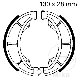 Ebc spring brake shoes - ebc, altn