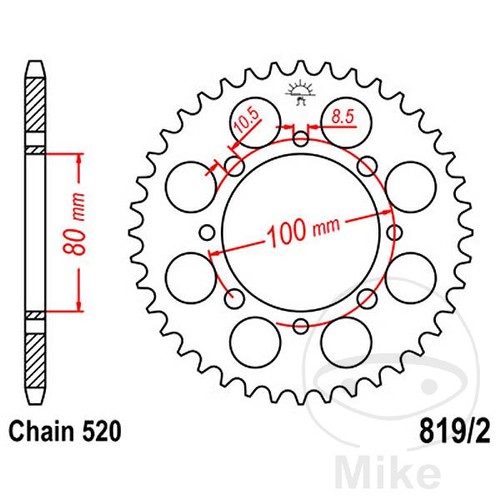 Sprockets transmission - jt,