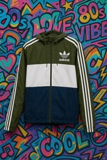 Adidas Originals California Windbreaker Jacket UK Small Retro Classic 80's 90's