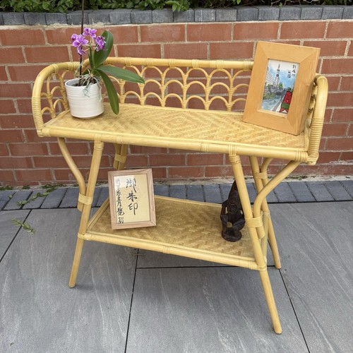 Vintage bamboo rattan - vintage, console