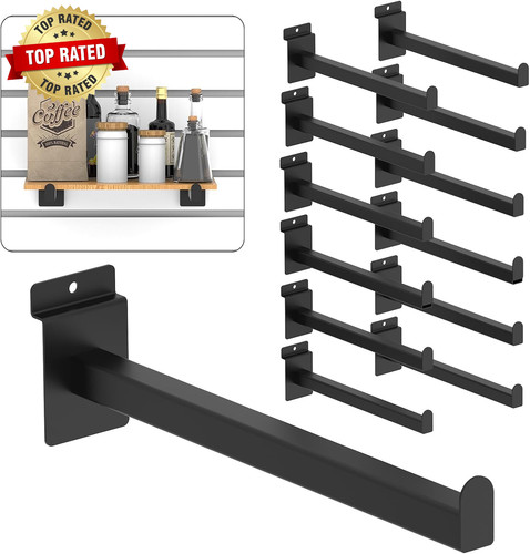 Inch black slatwall shelf - 12,