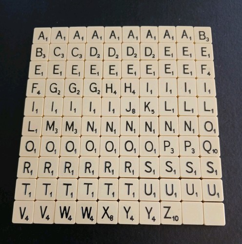 Full set 100 scrabble - of,