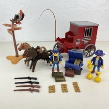 Playmobil 3037 Western Union Soldiers National Bank Armoured Wagon 100% Complete
