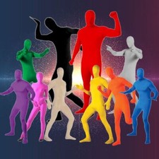 Kids Adults Invisible Morph Zentai Suit Costumes Party Dress Full Body Bodysuits