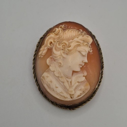 Antique 800 silver cameo - antique,