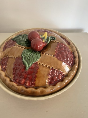 Vintage large ceramic cherry - large,